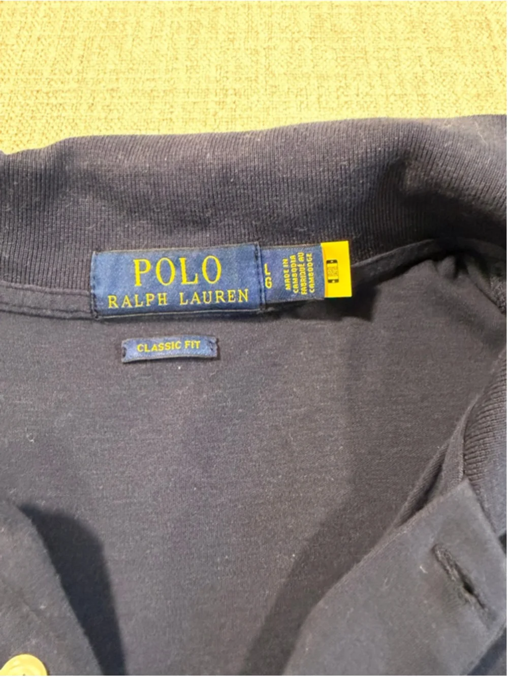 Polo Ralph Lauren navy blue men’s short sleeve cotton classic fit polo large